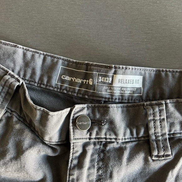 Carhartt Rugged Flex Work Men's Charcoal Cargo Pants - Picture 8 of 8